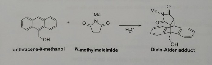 Anthracene 9 methanol and n methylmaleimide