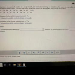 The coefficient of variation for the systolic measurements is